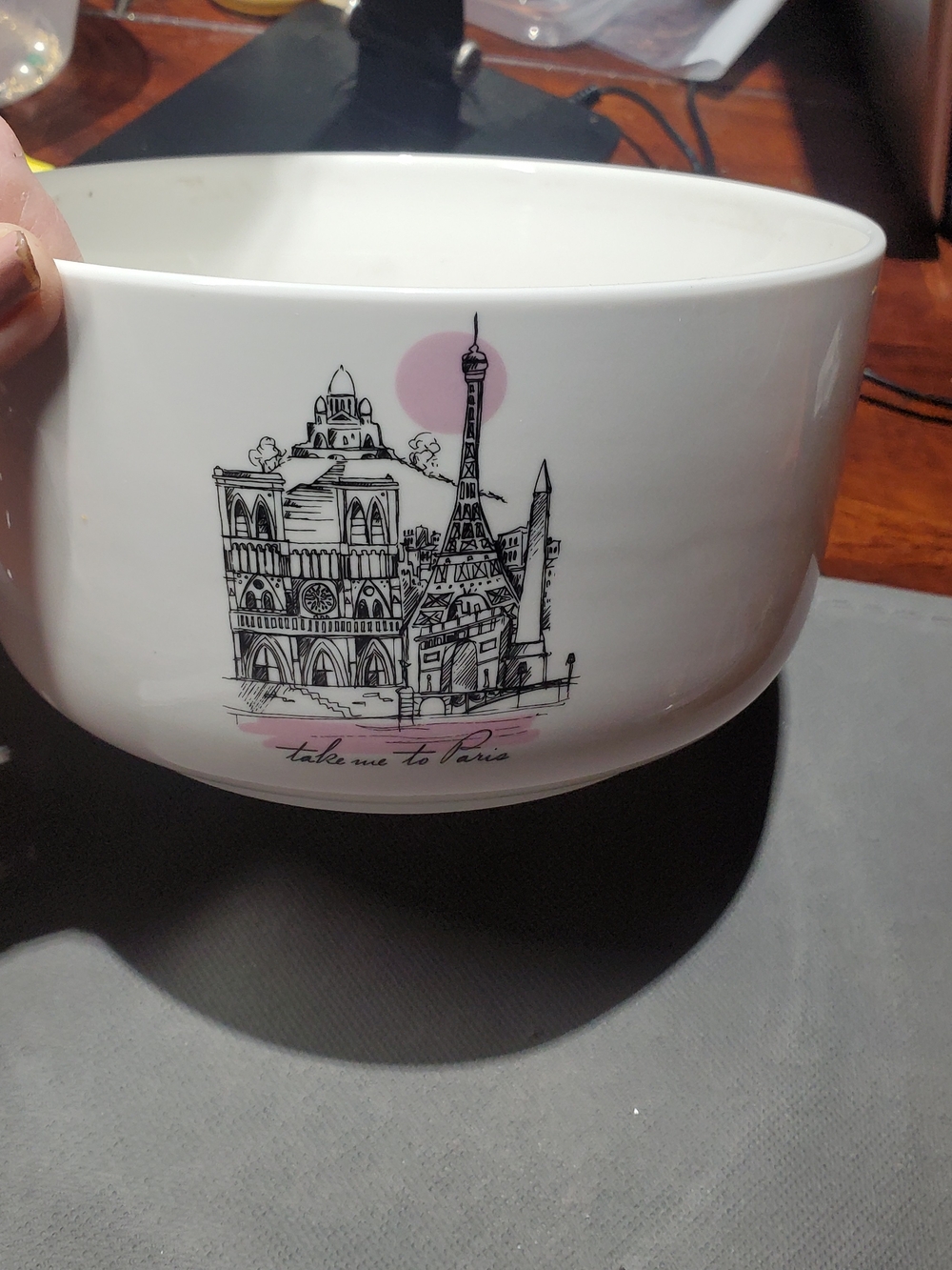 Ciroa Take MeTo Paris Porcelain Lg 6 Cup Micro Storage Bowl W Vented Lid Discont - Picture 5 of 5